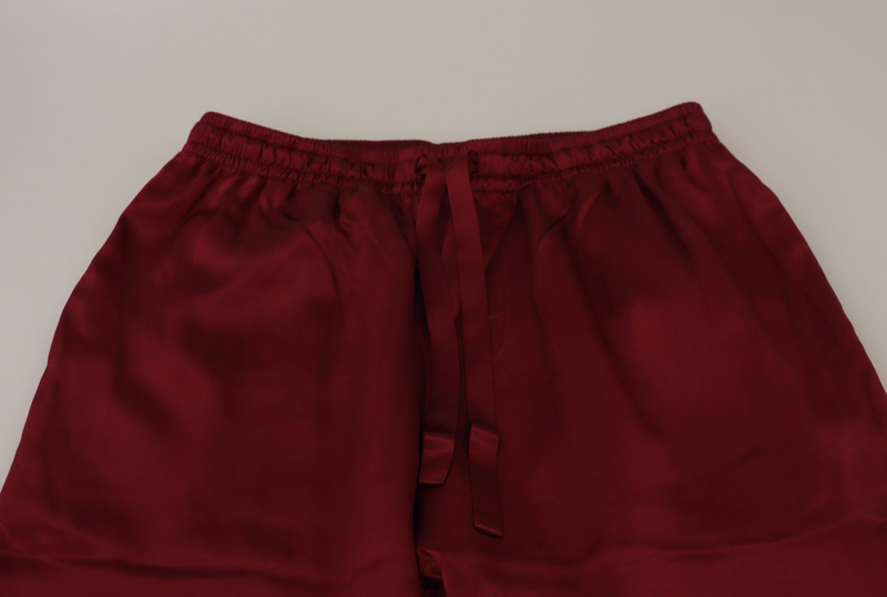 Bordeaux silk dg sleep lounge pants-null