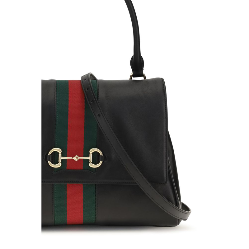 Black calf leather bos taurus handbag-null