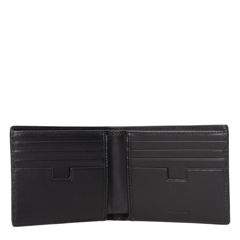 Black leather wallet-null