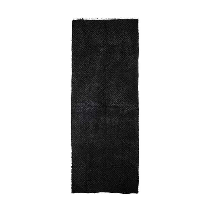 Black viscose scarf-null