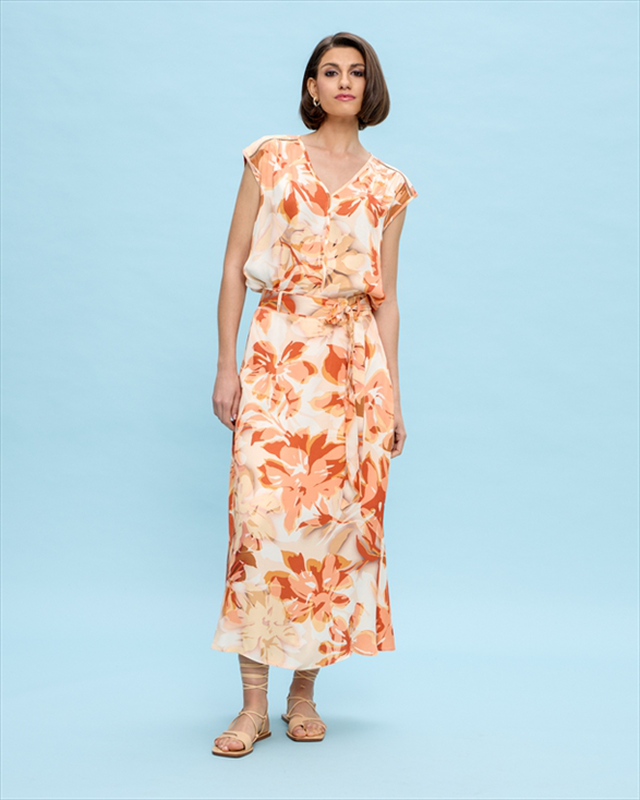 Long skirt printed image number null