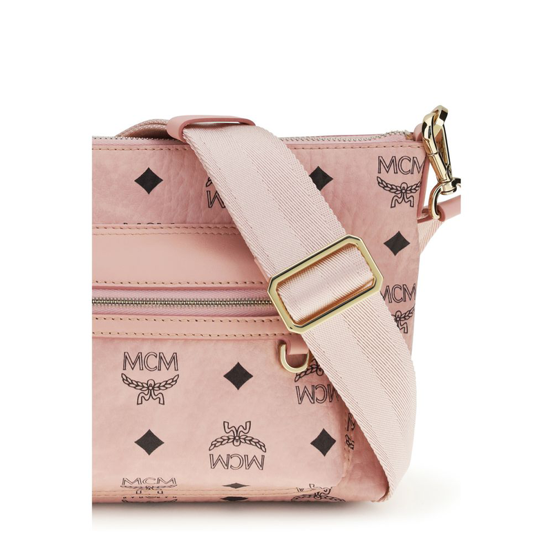 Multicolor fabric shoulder bag-null