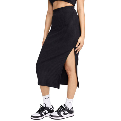 Nike sportswear chill knit rib mid skirt