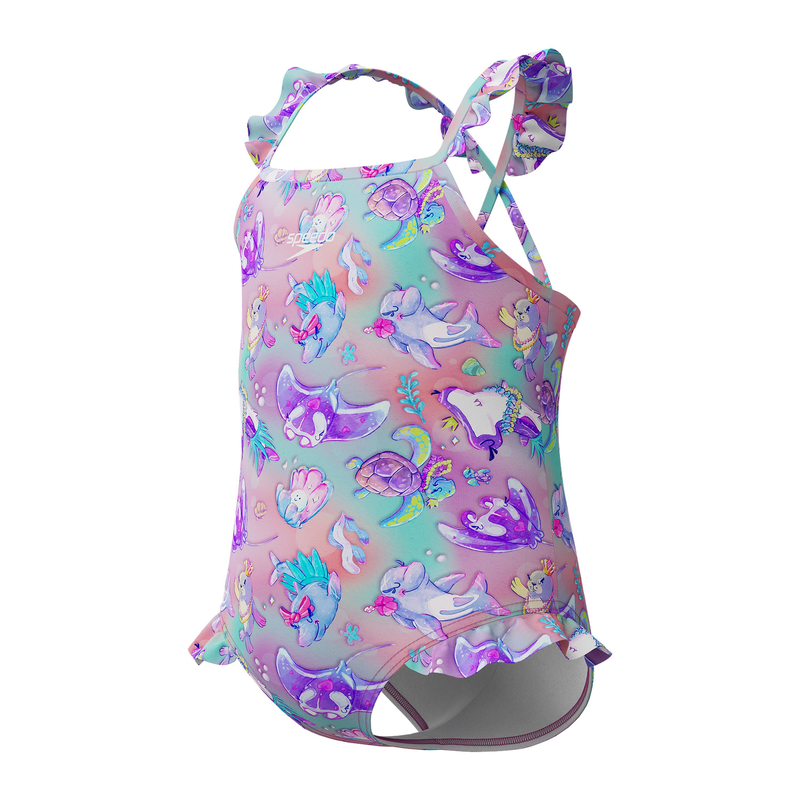 Product image: Speedo girl's digital frill thinstrap swimsuit-null