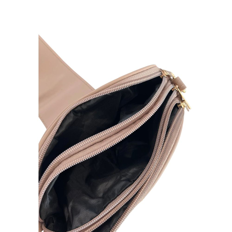 Beige pu women crossbody-null