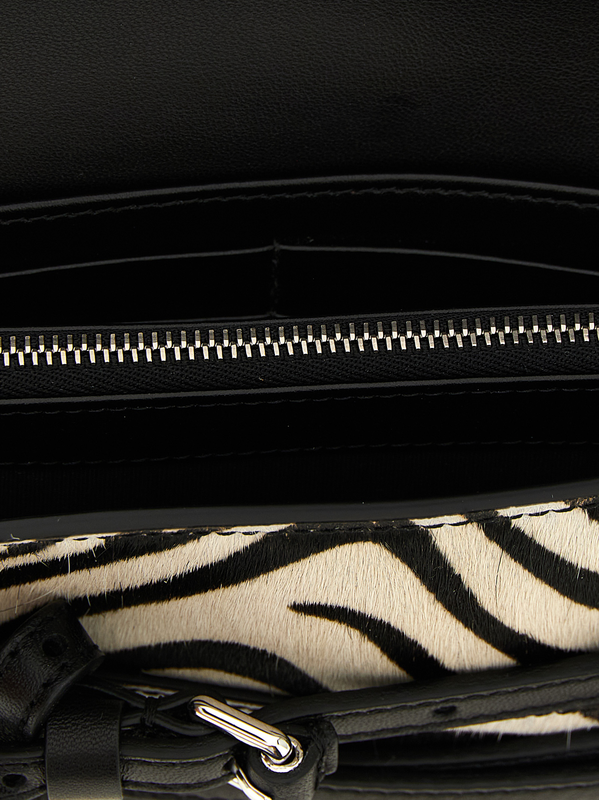 Bicolor leather cardholder-null