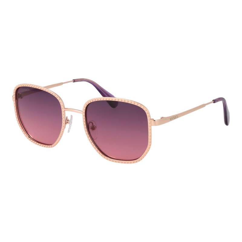 Rose gold metal sunglasses-null
