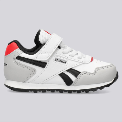 Reebok infant's glide elastic & top strap, White/grey, medium