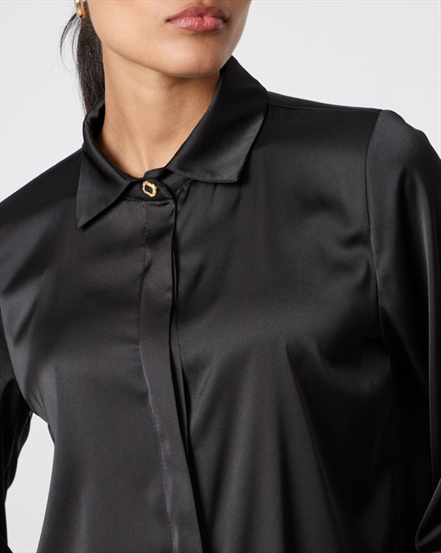 Shirt satin long sleeve image number null