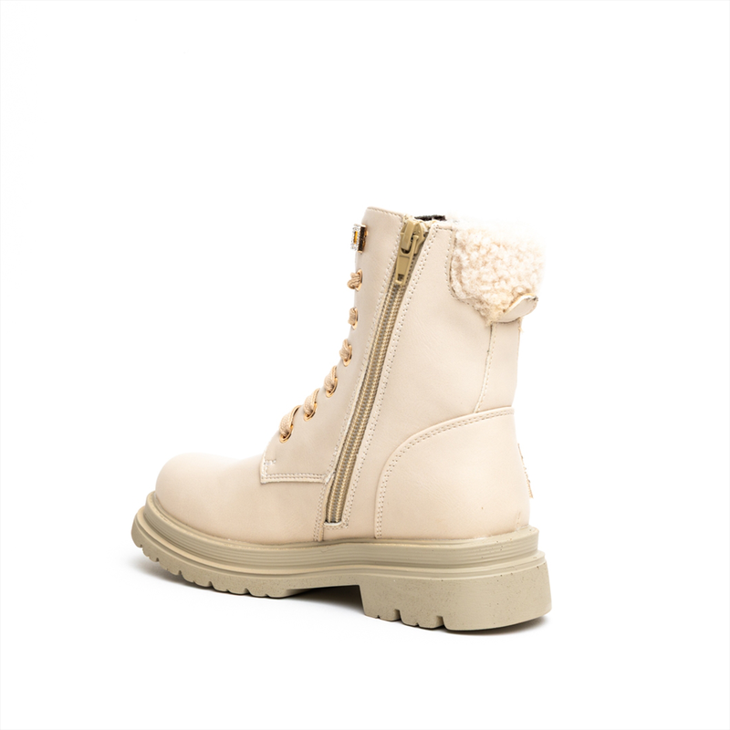 Laura biagiotti girls ankle boots with faux fur and diamante details-null