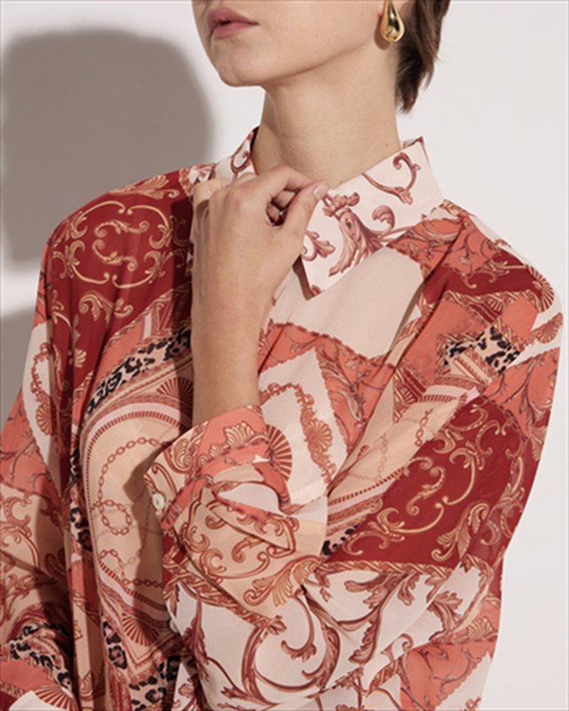 Shirt chiffon printed image number null