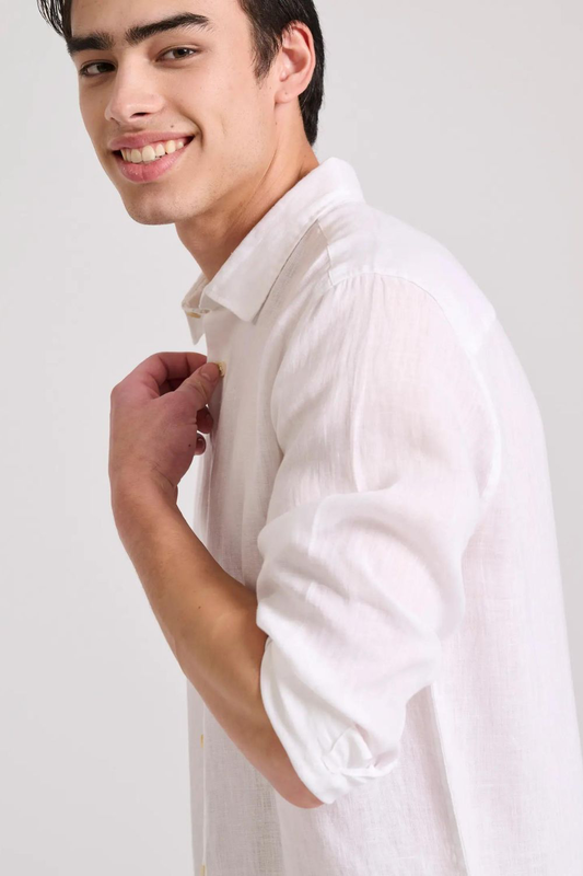 Funkybuddha shirt linen-null