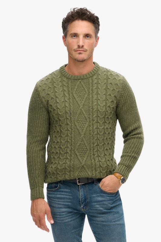 Jacob cable knitted top - superdry-null