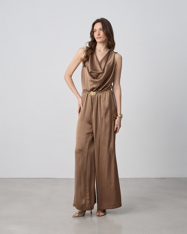 Jumpsuit satin drape-null