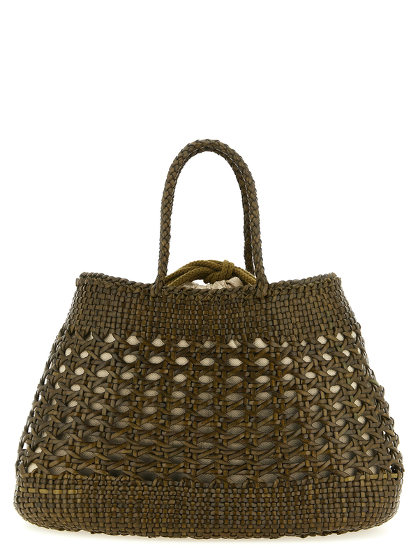 Bicolor calfskin handbag-null
