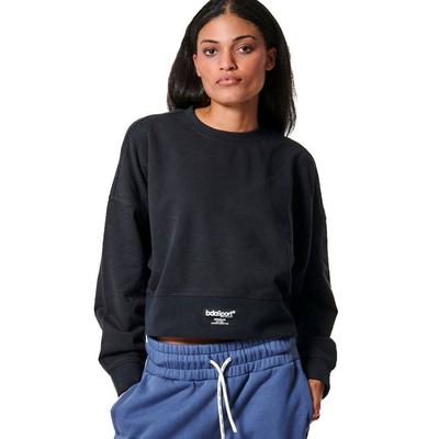 Women's oversized sweatshirt, Black, medium