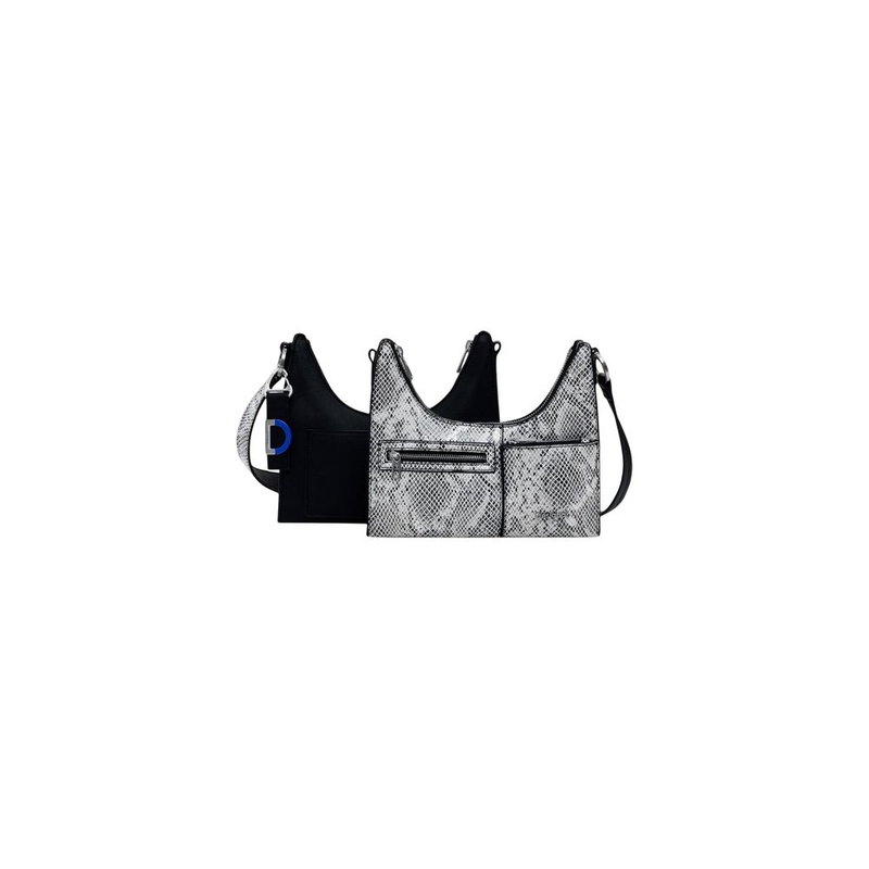 Black polyethylene handbag-null