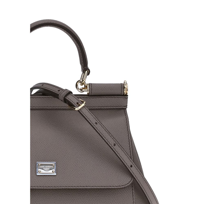 Gray calf leather bos taurus handbag-null
