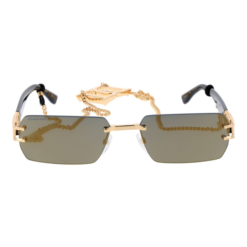 Gold metal sunglasses-null