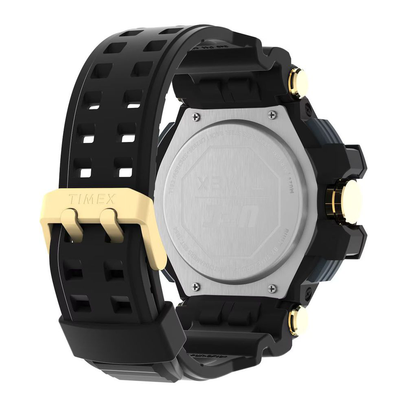 Black rubber sport watch-null