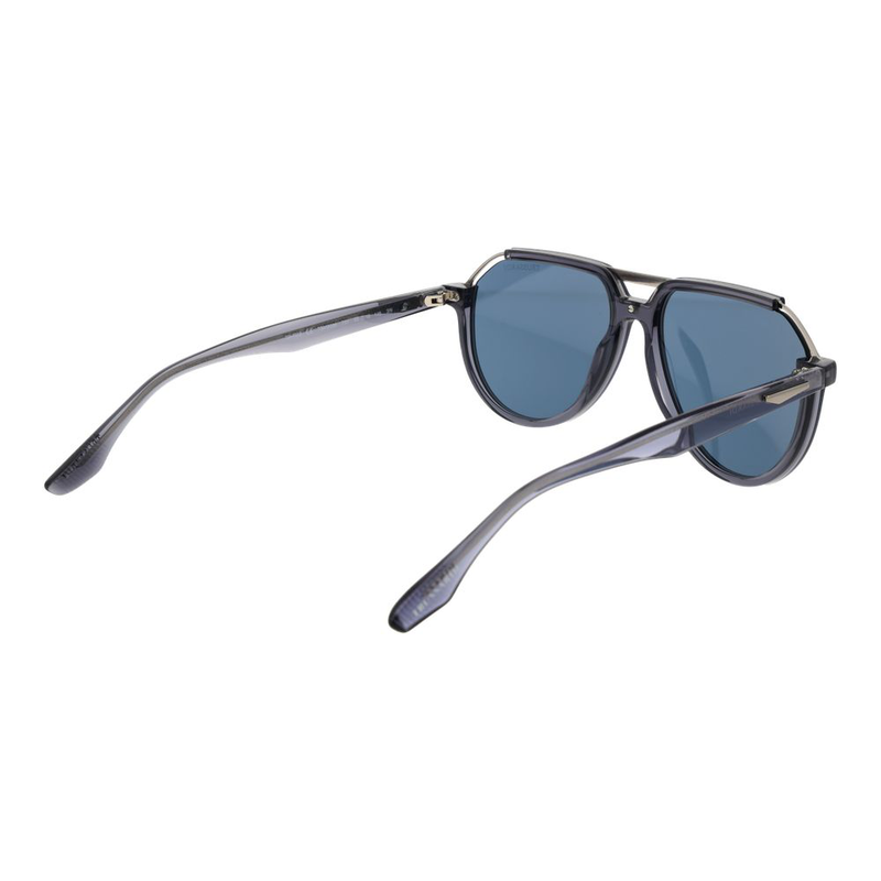 Gray acetate & stainless steel sunglasses-null