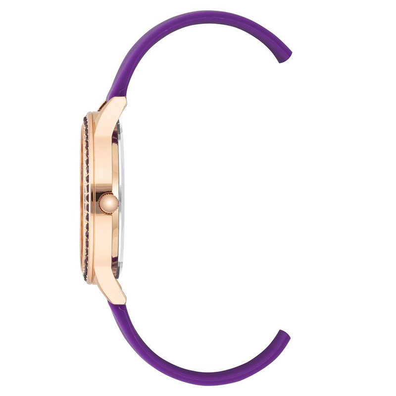 Purple synthetic dress watch-null