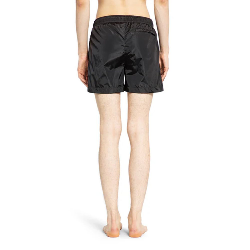 Black polyamide swim shorts-null