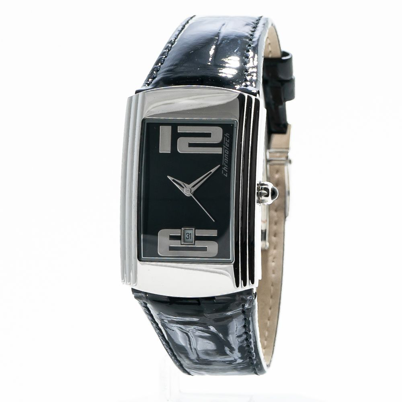 Silver stainless steel dress watch-null