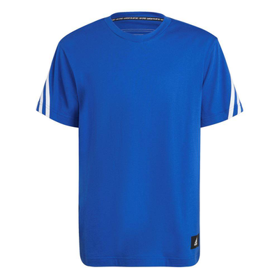 Boys future icons 3-stripes t-shirt, Bold Blue / White, medium