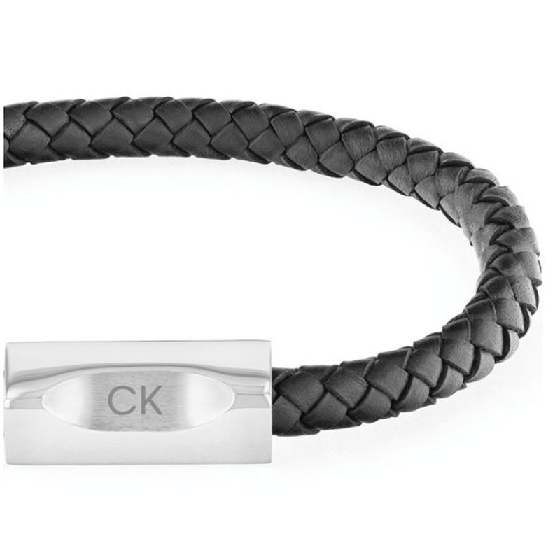 Calvin Klein bold leather men's bracelet-null