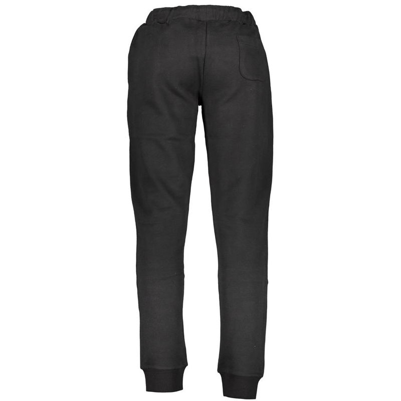 Black cotton men's sweatpants-null