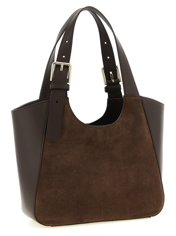 Brown calfskin handbag-null