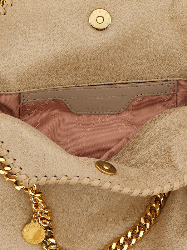 Beige polyester shoulder bag-null