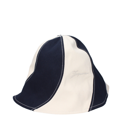 Blue cotton bucket hat, Blue, medium