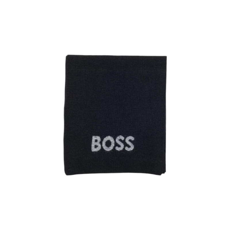 Black polyacrylic scarf-null