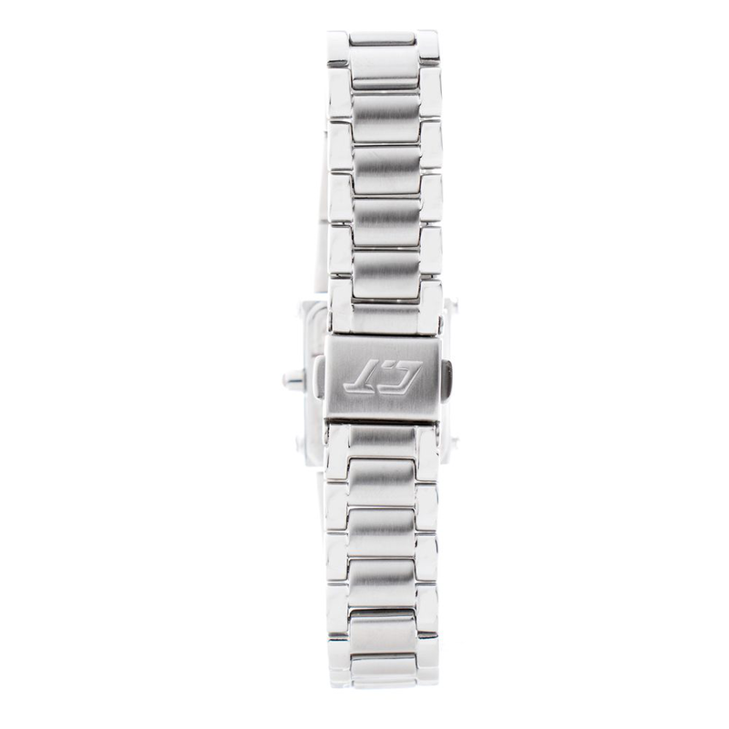 Silver stainless steel dress watch-null