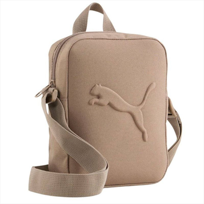 Puma buzz portable cross body bag 091155, Beige, medium