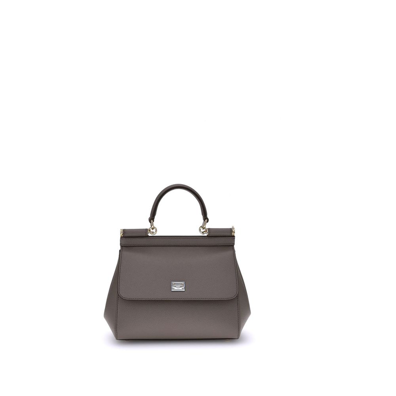 Gray calf leather bos taurus handbag-null