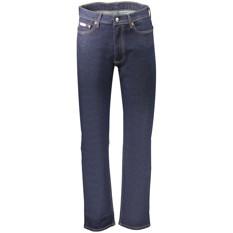 Blue cotton men's jean crafted for elegance and comfort-null