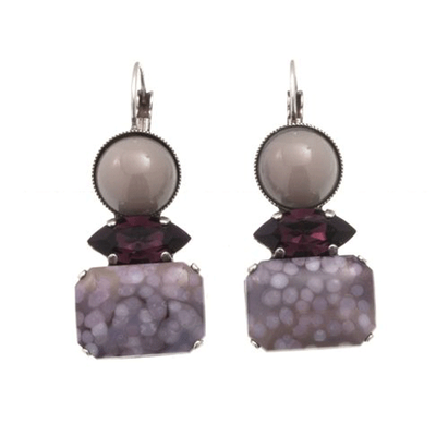 Mantle, Purple Swarovski-silver Metal, medium
