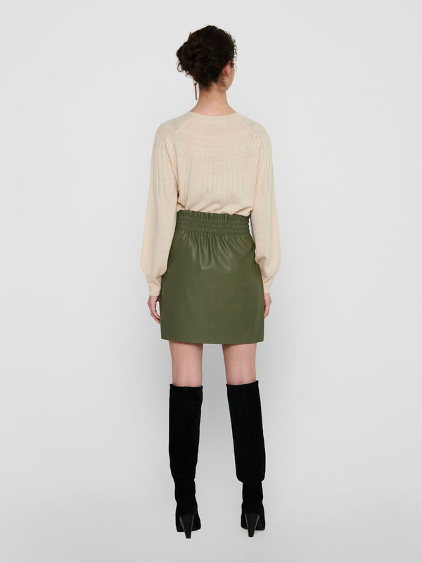 Product image: Only pinzon faux suede paperbag skirt-null