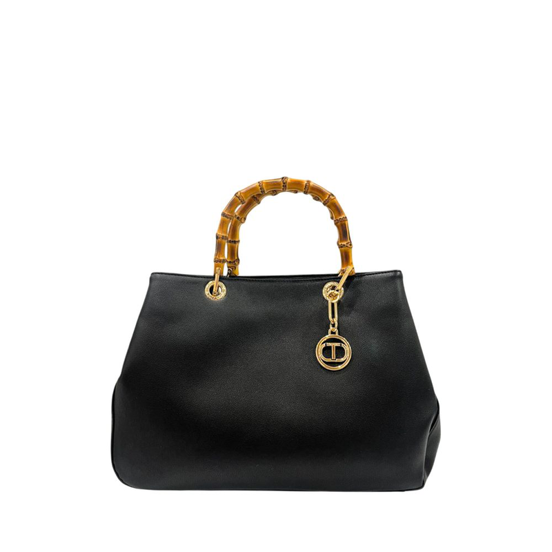 Black pu women handbag-null