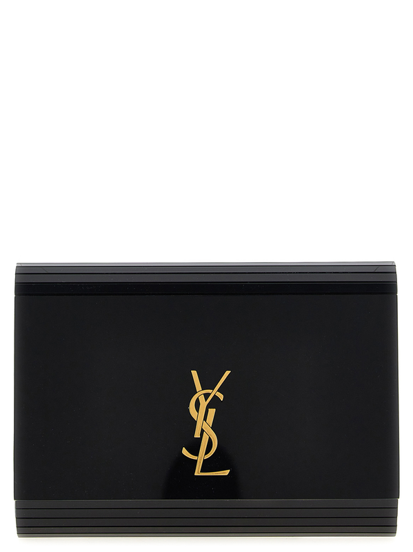 Black plexiglass crossbody bag-null