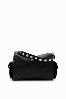 Midsize half-logo bag