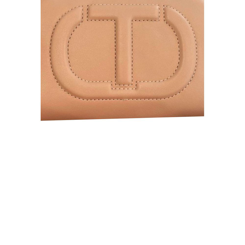 Pink faux leather women crossbody-null
