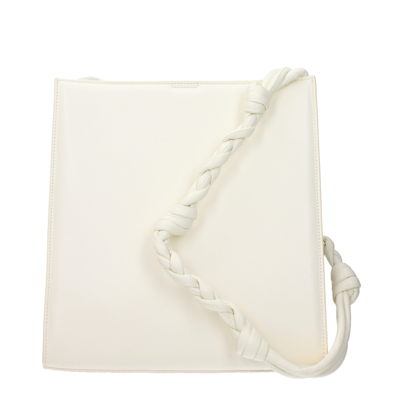 White leather shoulder bag-null