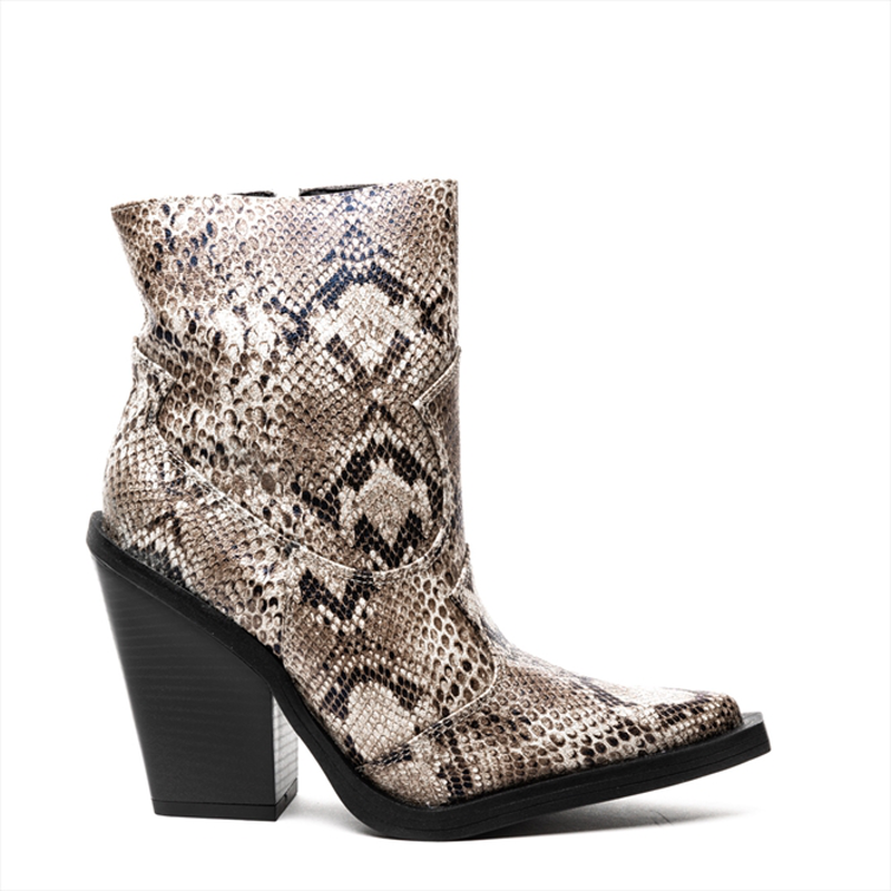 Product image: Zatz high heeled snakeskin style cowboy boots-null