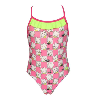 Girls  friends swimsuit, Pink, medium