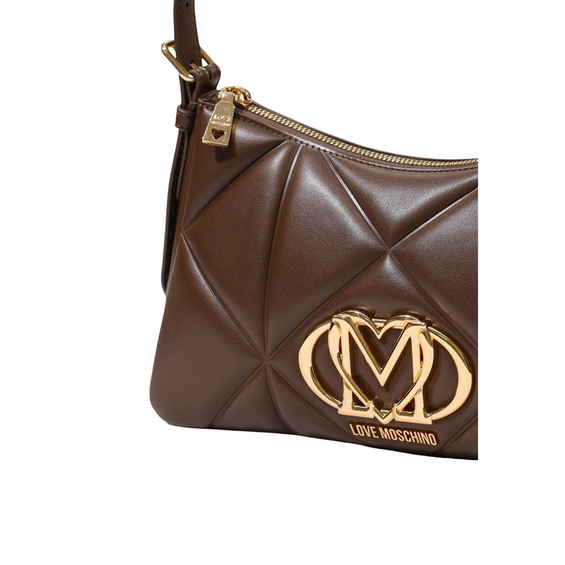 Brown polyethylene handbag-null