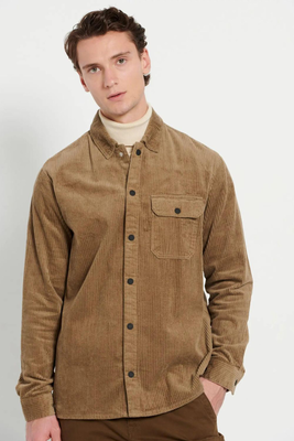 Funkybuddha corduroy overshirt, Beige, medium